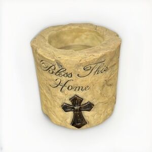 Clay Bless This Home Candle Holder 2008